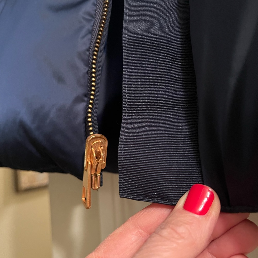 Tory Burch Navy Reversible Down Jacket - Picture 12 of 16